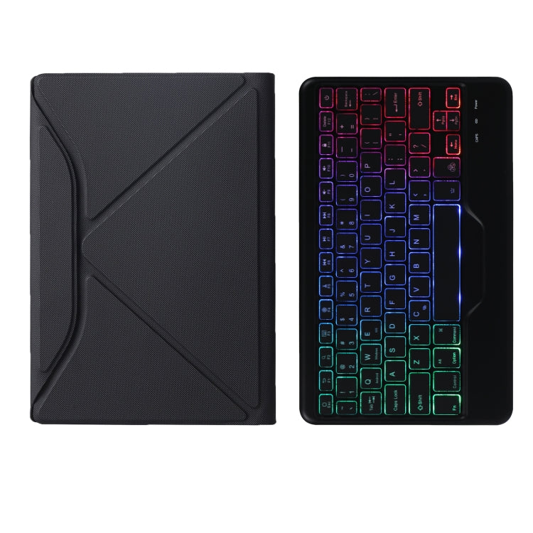 BM10S Backlight Edition Diamond Texture Custodia in pelle per tastiera Bluetooth staccabile con slot per penna e supporto posteriore triangolare, For Lenovo Smart Tab M10 HPD Plus TB-X606F 10.3 inch                                                      ...
