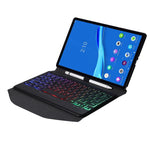 BM10S Backlight Edition Diamond Texture Custodia in pelle per tastiera Bluetooth staccabile con slot per penna e supporto posteriore triangolare, For Lenovo Smart Tab M10 HPD Plus TB-X606F 10.3 inch                                                      ...
