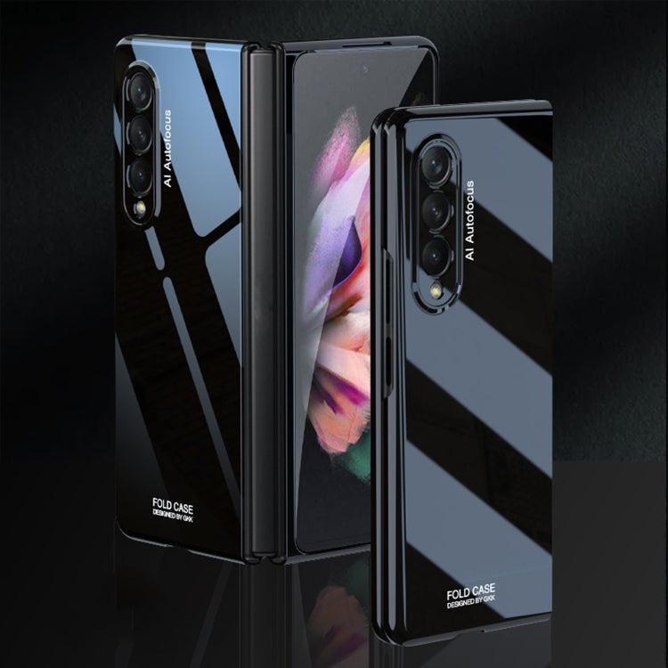 Custodia protettiva in porcellana grigliata UV pieghevole GKK, For Samsung Galaxy Z Fold3 5G