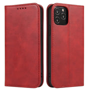 Custodia in pelle a vibrazione orizzontale magnetica con struttura in vitello con supporto, slot per carte e portafoglio, For iPhone 13 mini, For iPhone 13, For iPhone 13 Pro, For iPhone 13 Pro Max