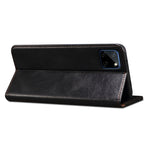 Custodia in pelle a vibrazione orizzontale con texture Crazy Horse cerata semplice con slot per schede e supporto, For OPPO Realme C21Y