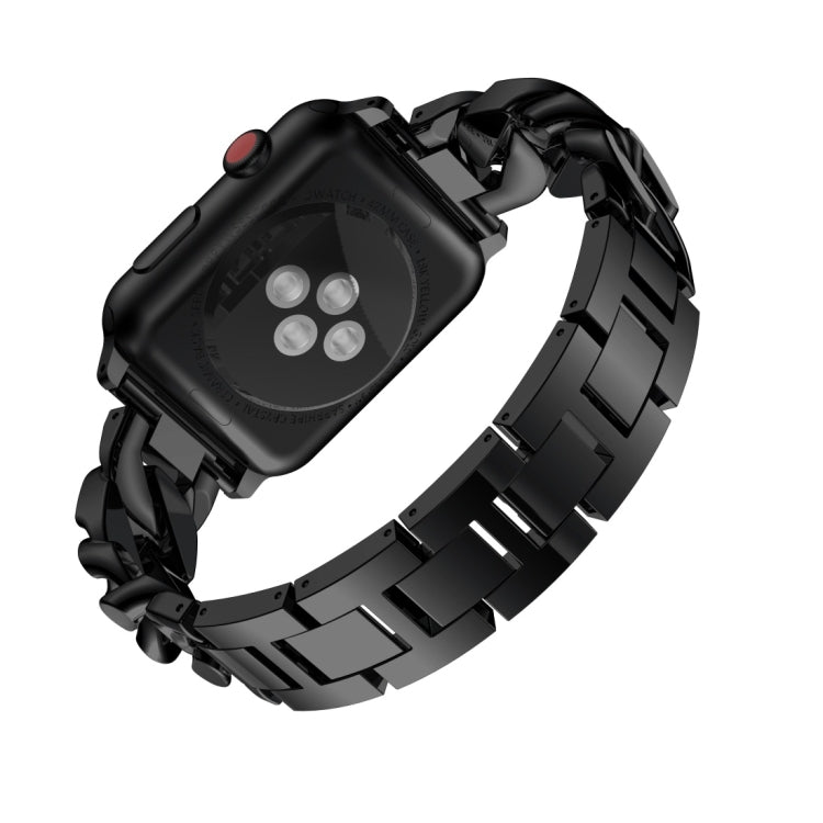 Cinturino in lega di diamanti a fila singola in denim, For Apple Watch Series 8&7 41mm / SE 2&6&SE&5&4 40mm / 3&2&1 38mm, For Apple Watch Series 8&7 45mm / SE 2&6&SE&5&4 44mm / 3&2&1 42mm