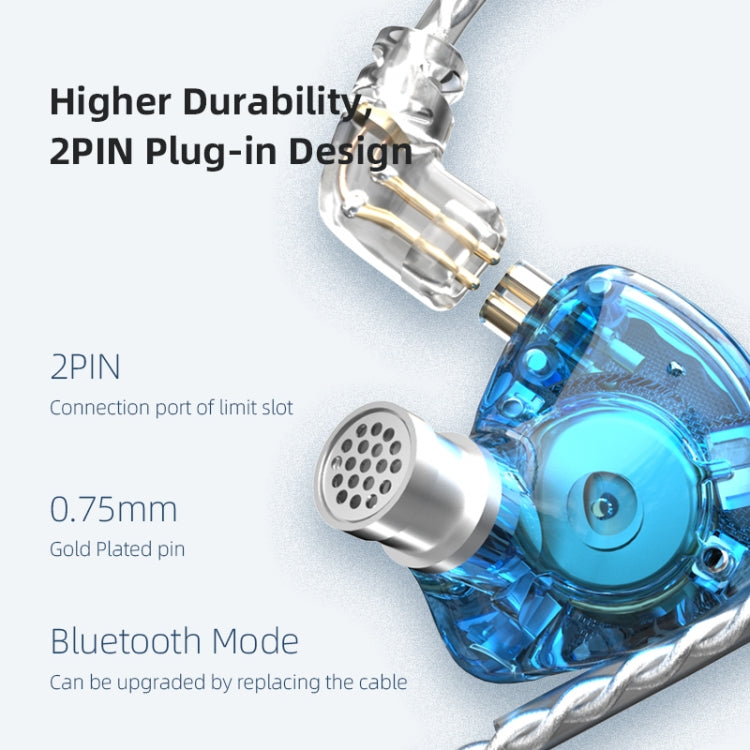 KZ ZAX 16-unità Ring Iron Sport Gaming Auricolare cablato in-ear,, ZAX Standard Version(Silver), ZAX Standard Version(Black), ZAX Mic Version(Silver), ZAX Mic Version(Black)
