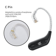 KZ AZ09 Auricolare Bluetooth Ear Hook 5.2 Cavo di aggiornamento del modulo Bluetooth wireless, C, B