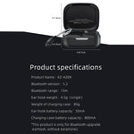 KZ AZ09 Auricolare Bluetooth Ear Hook 5.2 Cavo di aggiornamento del modulo Bluetooth wireless, C, B