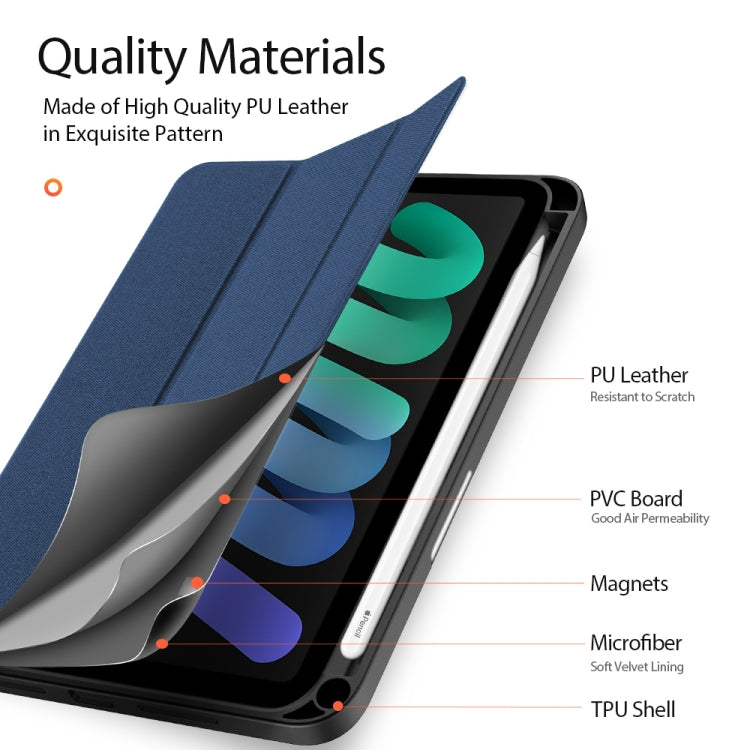 Custodia magnetica in TPU e pelle per iPad mini 7/6