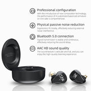 KZ SA08 Wireless Four-unit 5BA Balance Armature Bluetooth In-ear TWS Auricolare, SA08