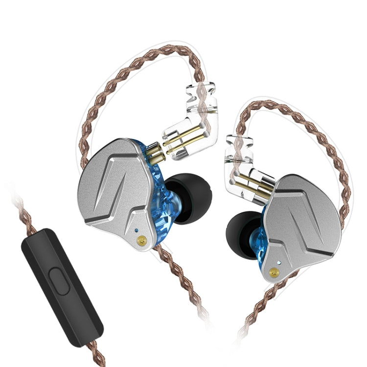 Auricolare cablato KZ ZSN Pro Ring Iron Hybrid Drive in metallo,, ZSN Standard Version(Grey), ZSN Standard Version(Blue), ZSN Standard Version(Purple), ZSN Mic Version(Grey), ZSN Mic Version(Blue), ZSN Mic Version(Purple)