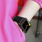 Cinturino per cinturino in vera pelle cerata ad olio, For Apple Watch Series 8&7 41mm / SE 2&6&SE&5&4 40mm / 3&2&1 38mm, For Apple Watch Series 7 41mm / 6 & SE & 5 & 4 40mm / 3 & 2 & 1 38mm                                                               ...