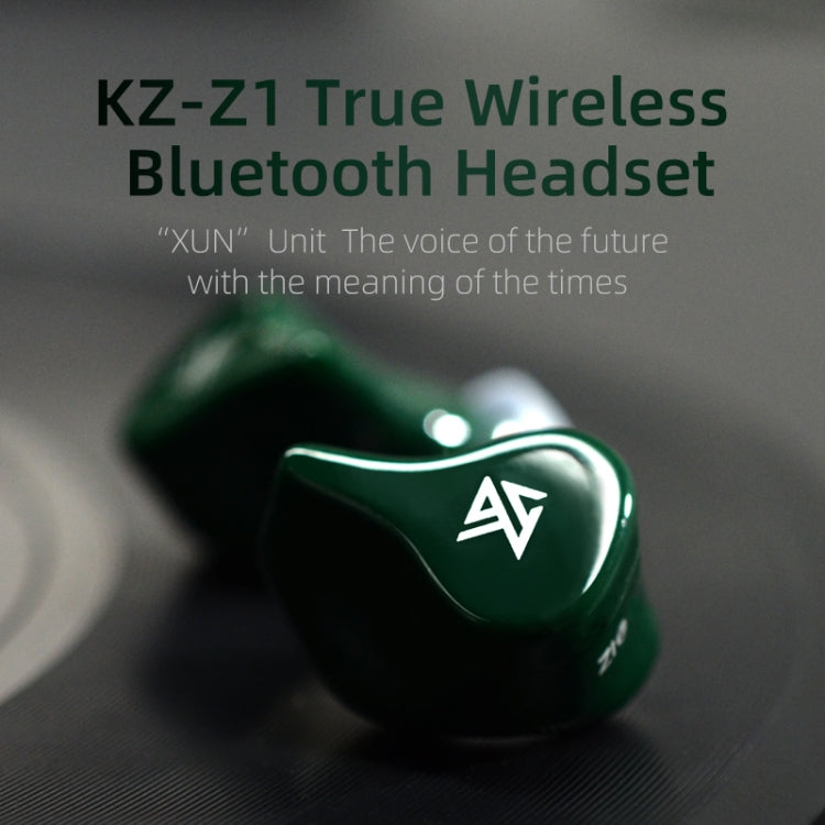 KZ Z1 1DD Dynamic True Wireless Bluetooth 5.0 Auricolare sportivo in-ear, Z1(Black), Z1(Green)