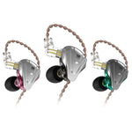 KZ ZSX 12 unità Ring Iron Metal Gaming Auricolare cablato in-ear,, ZSX Standard Version(Black), ZSX Standard Version(Cyan), ZSX Standard Version(Purple), ZSX Mic Version(Black), ZSX Mic Version(Cyan), ZSX Mic Version(Purple)