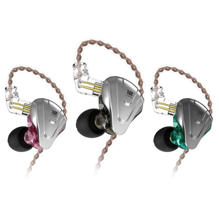 KZ ZSX 12 unità Ring Iron Metal Gaming Auricolare cablato in-ear,, ZSX Standard Version(Black), ZSX Standard Version(Cyan), ZSX Standard Version(Purple), ZSX Mic Version(Black), ZSX Mic Version(Cyan), ZSX Mic Version(Purple)