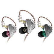 KZ ZSX 12 unità Ring Iron Metal Gaming Auricolare cablato in-ear,, ZSX Standard Version(Black), ZSX Standard Version(Cyan), ZSX Standard Version(Purple), ZSX Mic Version(Black), ZSX Mic Version(Cyan), ZSX Mic Version(Purple)