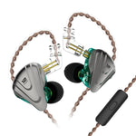 KZ ZSX 12 unità Ring Iron Metal Gaming Auricolare cablato in-ear,, ZSX Standard Version(Black), ZSX Standard Version(Cyan), ZSX Standard Version(Purple), ZSX Mic Version(Black), ZSX Mic Version(Cyan), ZSX Mic Version(Purple)