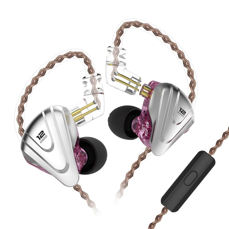 KZ ZSX 12 unità Ring Iron Metal Gaming Auricolare cablato in-ear,, ZSX Standard Version(Black), ZSX Standard Version(Cyan), ZSX Standard Version(Purple), ZSX Mic Version(Black), ZSX Mic Version(Cyan), ZSX Mic Version(Purple)