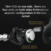 Tecnologia ibrida KZ Z3 1DD + 1BA Wireless Bluetooth 5.2 Riduzione del rumore sportivo TWS Auricolare in-ear