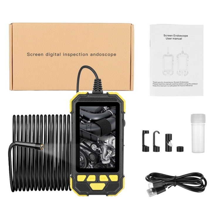 Y19 Endoscopio a filo rigido a doppia lente da 5,5 mm con schermo LCD a colori IPS da 4,3 pollici, 2m, 3.5m, 5m, 10m