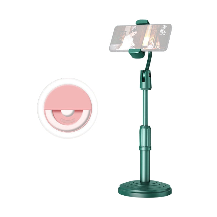 Supporto da tavolo Supporto per tablet per telefono cellulare Supporto per trasmissione in diretta Supporto per disco telescopico, Holder + Fill Light, Holder + Remote Control