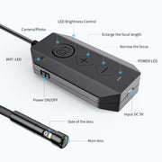 Y17 5MP 12mm Dual-lens HD Autofocus WiFi Telecamera per endoscopio digitale industriale Zoomable Snake, 1m Hard Cable, 3.5m Hard Cable, 5m Hard Cable, 10m Hard Cable