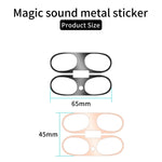 Adesivo protettivo in metallo con suono magico per auricolari Bluetooth senza fili, For Beats Studio Buds