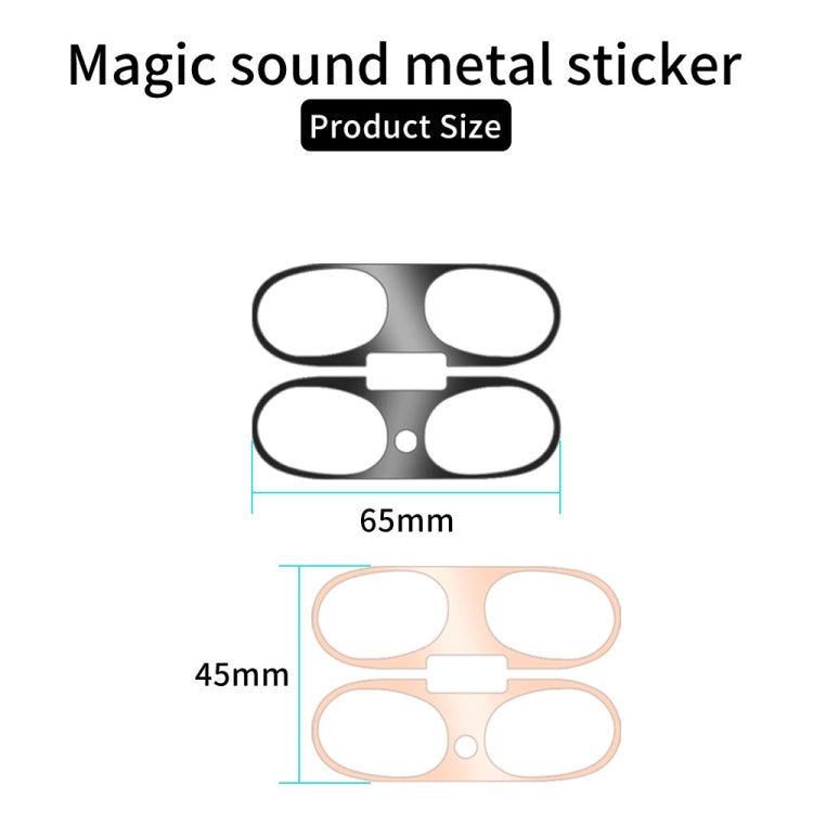 Adesivo protettivo in metallo con suono magico per auricolari Bluetooth senza fili, For Beats Studio Buds