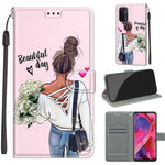 Custodia portafoglio in pelle PU con chiusura magnetica per OPPO