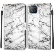 Custodia in pelle PU a vibrazione orizzontale con chiusura magnetica a disegno colorato di tensione con supporto e slot per schede, For OPPO A72 5G / A73 5G / A53 5G