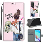 Custodia in pelle PU con chiusura magnetica per Xiaomi Redmi 10