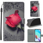 Custodia in pelle PU con chiusura magnetica per Xiaomi Redmi 10