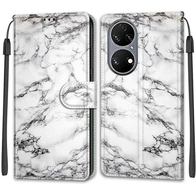Custodia in pelle PU con chiusura magnetica per Huawei P50