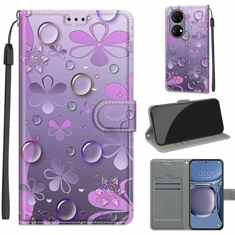 Custodia in pelle PU con chiusura magnetica per Huawei P50
