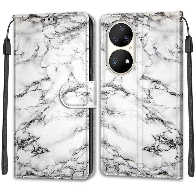 Custodia in pelle PU con chiusura magnetica per Huawei P50 Pro