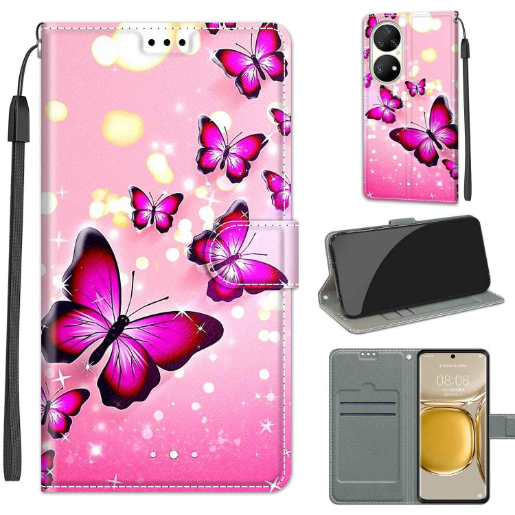 Custodia in pelle PU con chiusura magnetica per Huawei P50 Pro