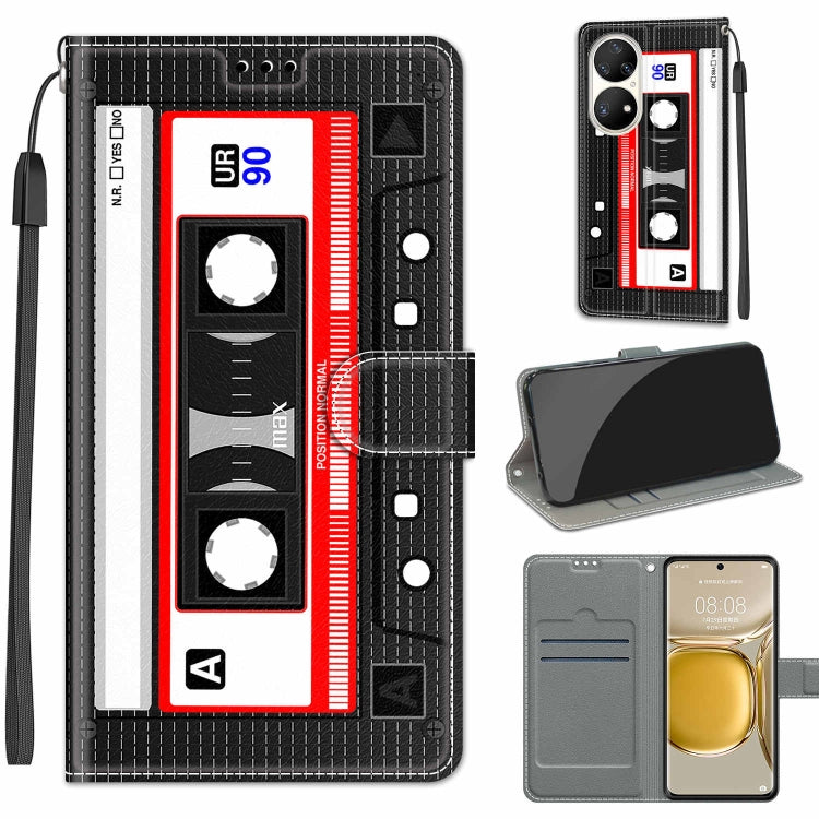 Custodia in pelle PU con chiusura magnetica per Huawei P50 Pro