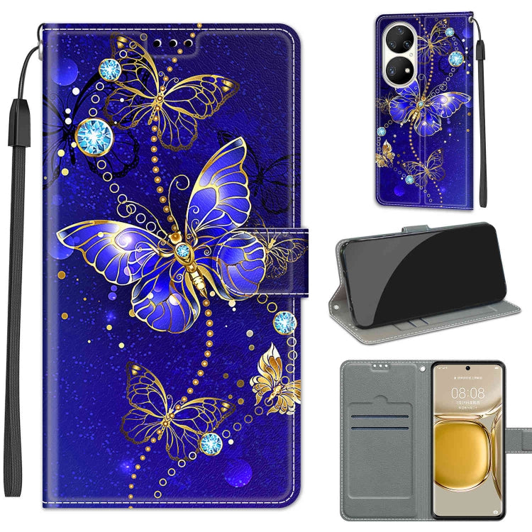 Custodia in pelle PU con chiusura magnetica per Huawei P50 Pro