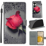 Custodia in pelle PU con chiusura magnetica per Huawei P50 Pro
