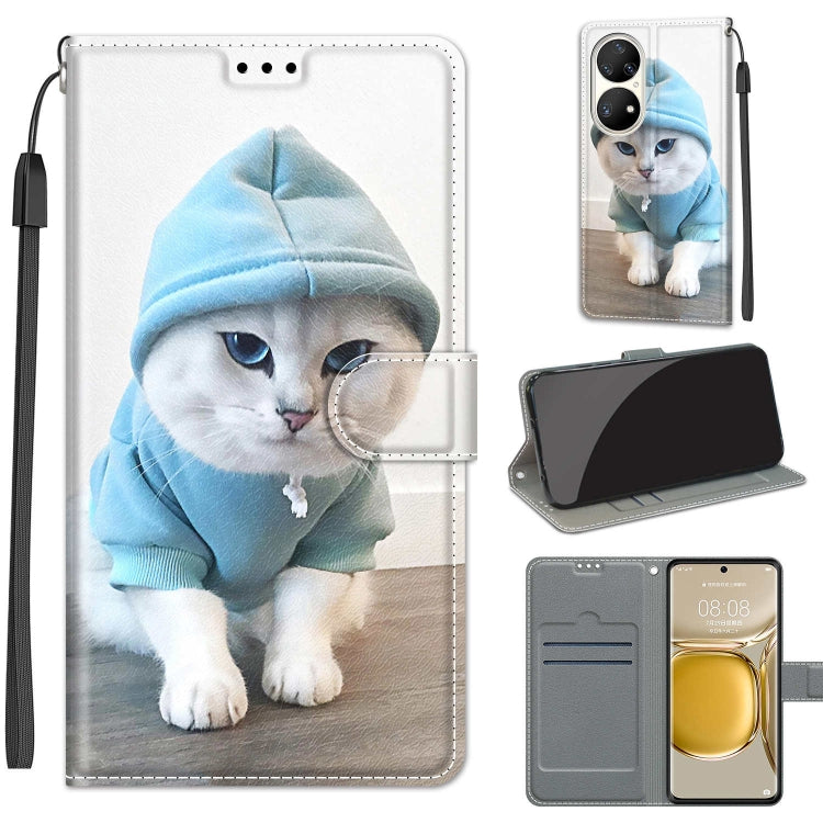 Custodia in pelle PU con chiusura magnetica per Huawei P50 Pro