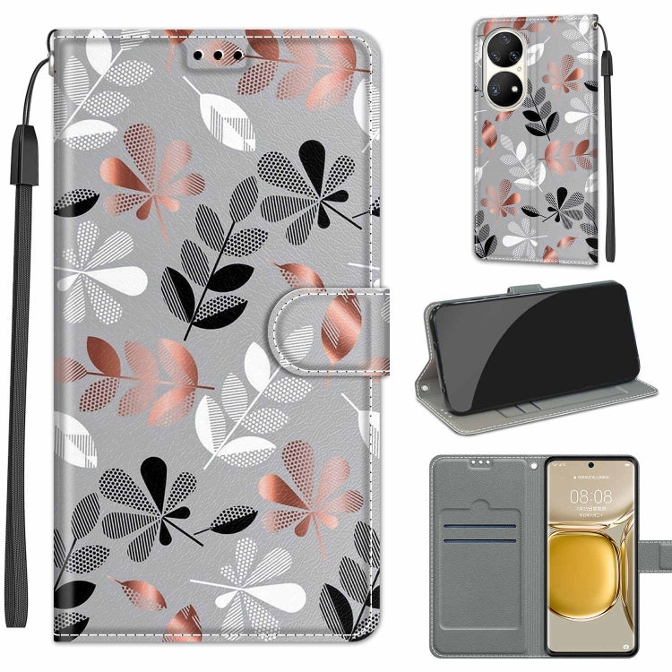 Custodia in pelle PU con chiusura magnetica per Huawei P50 Pro