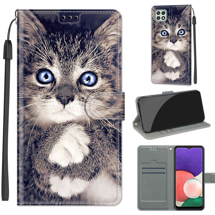 Custodia portafoglio in pelle PU per Samsung Galaxy A22 5G