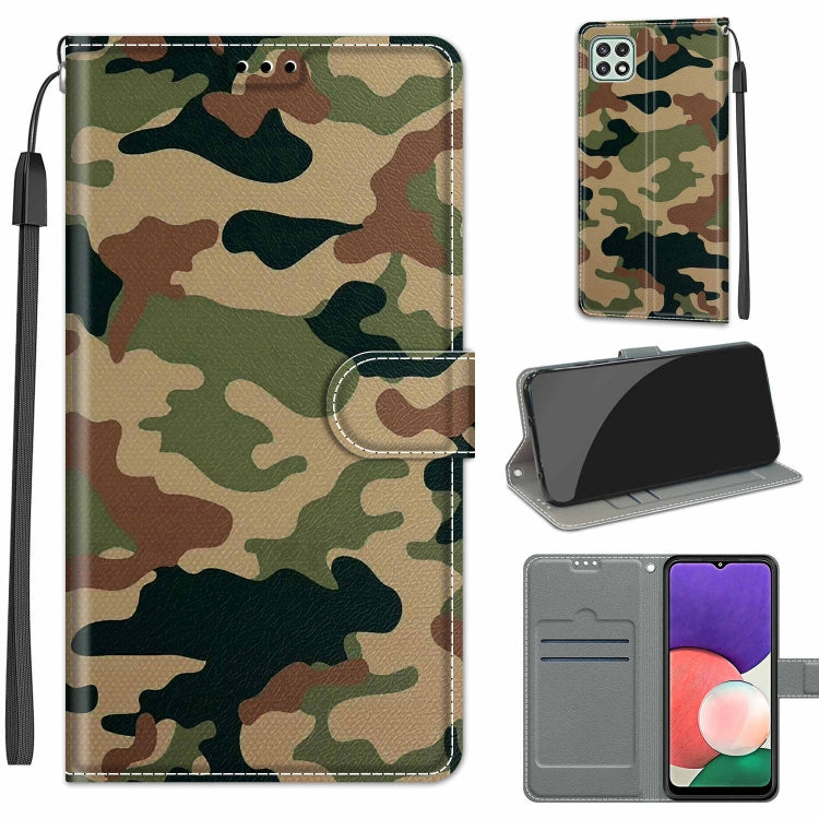 Custodia portafoglio in pelle PU per Samsung Galaxy A22 5G