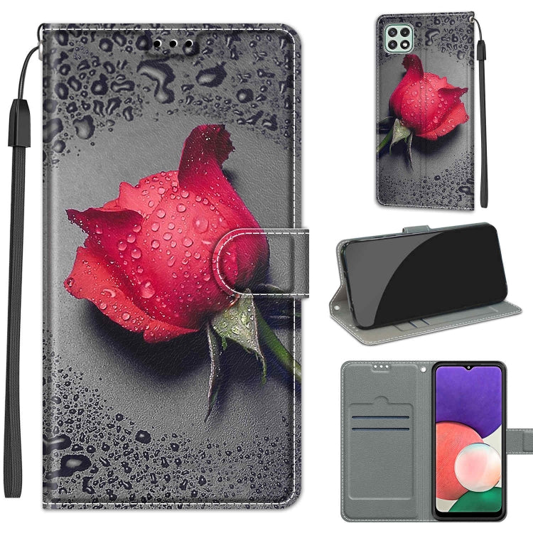 Custodia portafoglio in pelle PU per Samsung Galaxy A22 5G