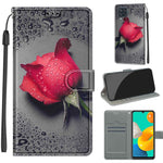 Custodia portafoglio in pelle PU con chiusura magnetica Samsung