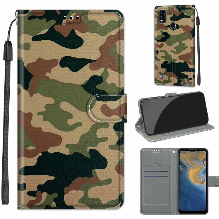 Custodia portafoglio in pelle PU per ZTE Blade A51