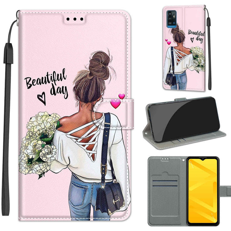 Custodia in pelle PU con chiusura magnetica per ZTE Blade A71