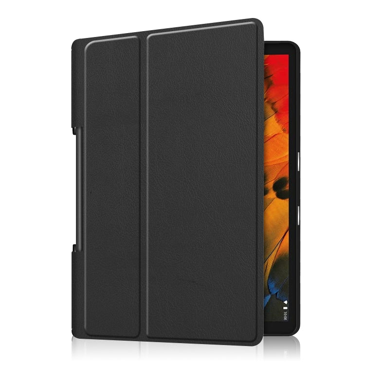 Custer Texture custodia orizzontale in pelle flip con supporto a due pieghe, For Lenovo Yoga Smart Tab
