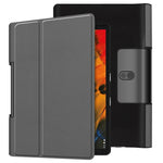 Custer Texture custodia orizzontale in pelle flip con supporto a due pieghe, For Lenovo Yoga Smart Tab