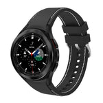 Cinturino cinturino di ricambio con cuciture in silicone, For Samsung Galaxy Watch4 / Watch4 Classic