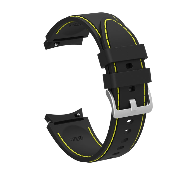 Cinturino cinturino di ricambio con cuciture in silicone, For Samsung Galaxy Watch4 / Watch4 Classic
