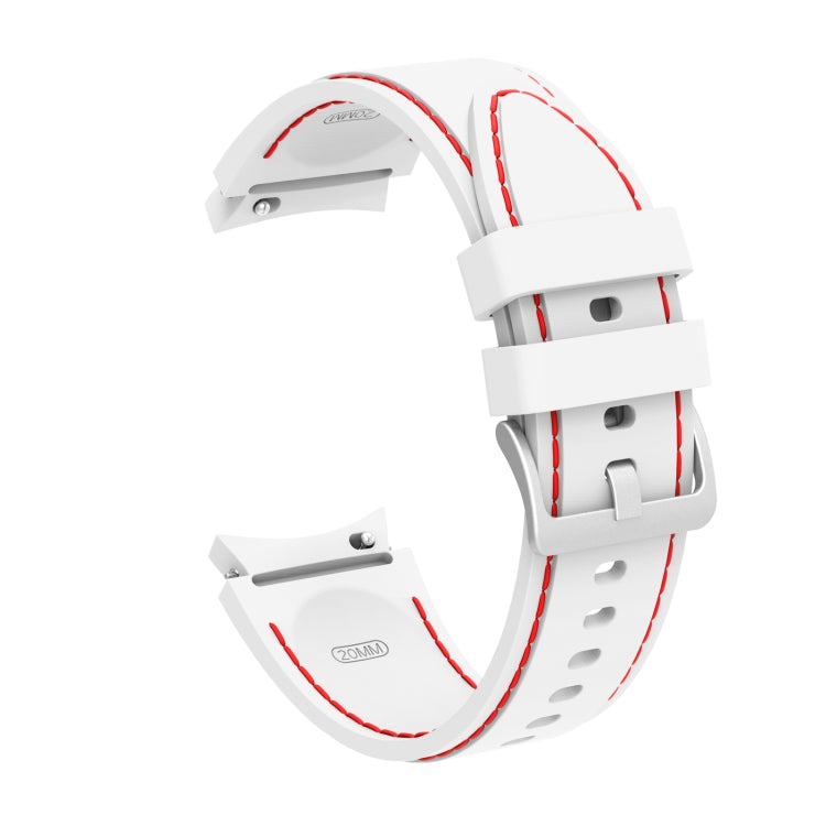 Cinturino cinturino di ricambio con cuciture in silicone, For Samsung Galaxy Watch4 / Watch4 Classic