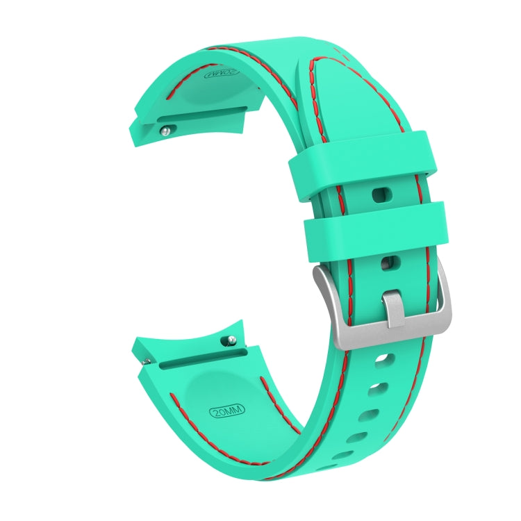 Cinturino cinturino di ricambio con cuciture in silicone, For Samsung Galaxy Watch4 / Watch4 Classic
